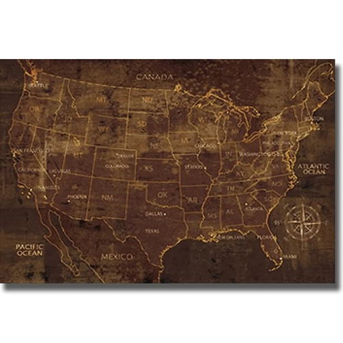 Artistic Home Gallery 2436687S United States by Luke Wilson Premium St