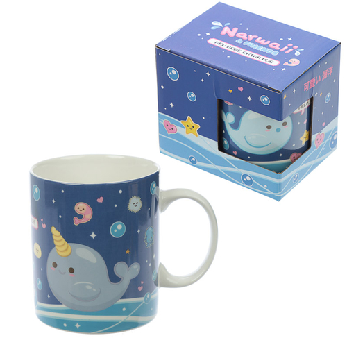 Collectable Porcelain Mug - Narwaii & Friends Narwhal Design