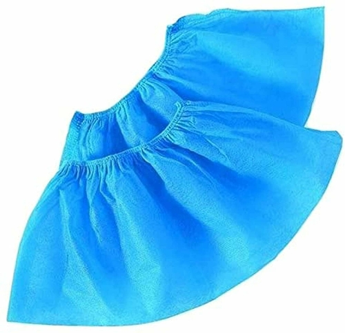 Disposable Shoe Covers XX-Large. Pack of 100 Blue Spunbonded