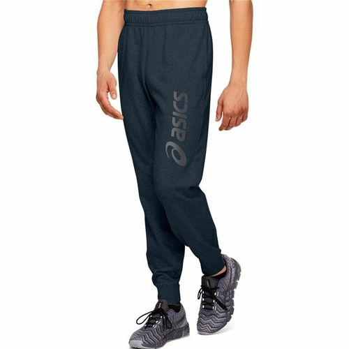 Long Sports Trousers Asics Big Logo Dark blue Men