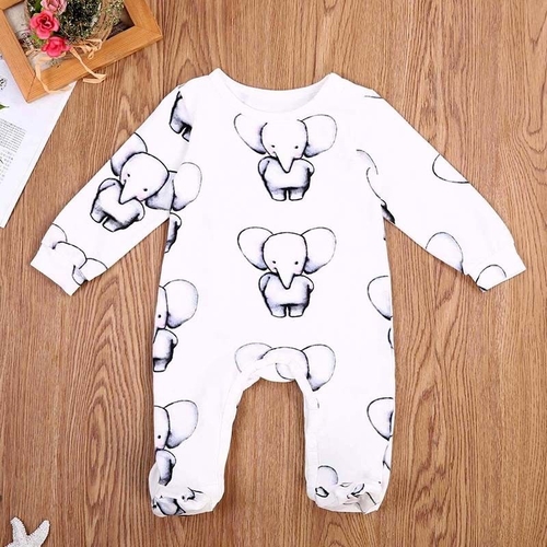 2017 Cute Newborn Baby Boy Girl Cotton Clothes 