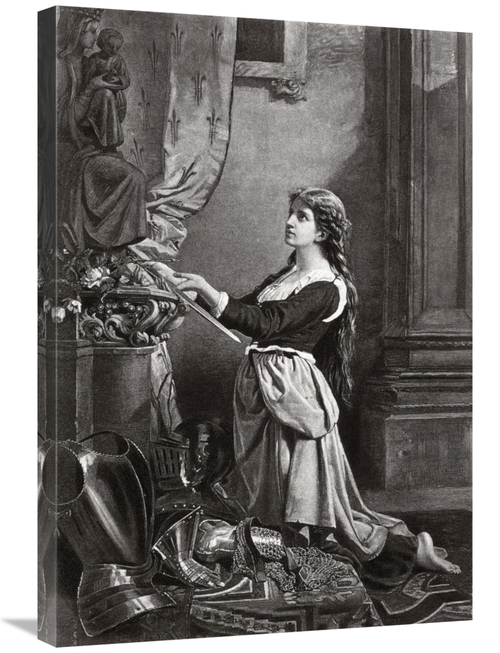 Global Gallery GCS-280919-30-142 30 in. Joan of Arc At Prayer Art Prin