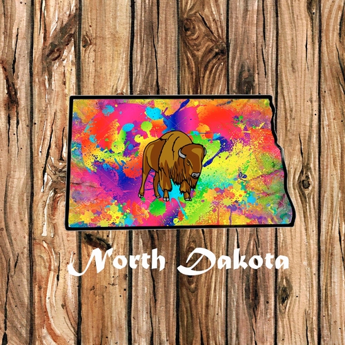 State Of North Dakota A 3 Inch Diameter Patches