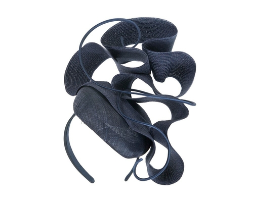 Navy designers racing fascinator