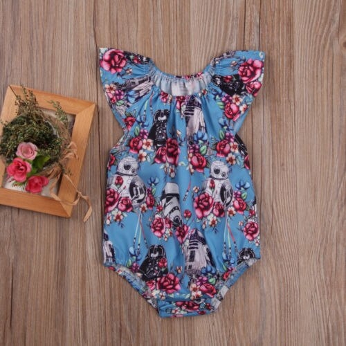 Infant Toddler Baby Girl One Piece Clothes Floral