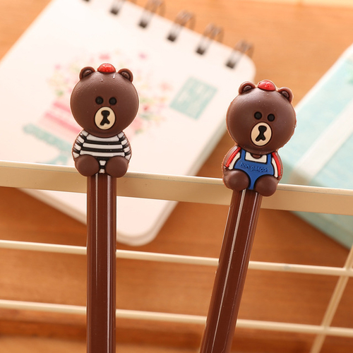 2 Pcs Newest Cute Bear Gel pen writing pens