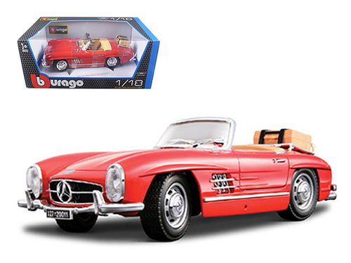 1957 Mercedes 300SL Touring Convertible Red 1/18 Diecast Model Car by