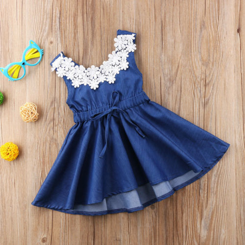 Stlylish Kids Baby Girls Summer Sleeveless Lace