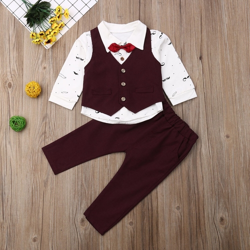 0 5T Baby Gentleman Formal Clothes Set Newborn