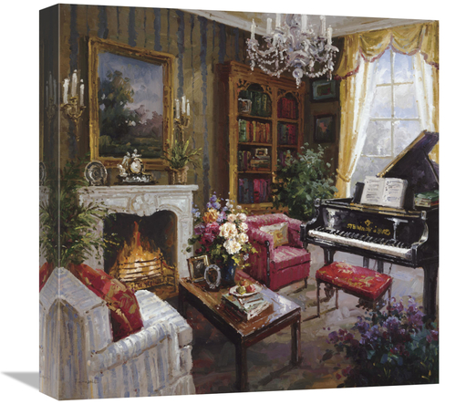 Global Gallery GCS-124178-1818-142 18 x 18 in. Grand Piano Room Art Pr