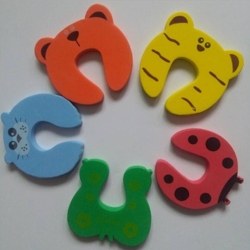5pcs Kids Baby Cartoon Animal Jammers Stop Edge