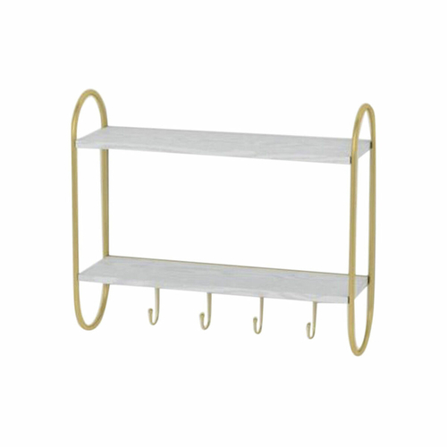 Wall mounted coat hanger DKD Home Decor Metal MDF Glam (50 x 15 x 43