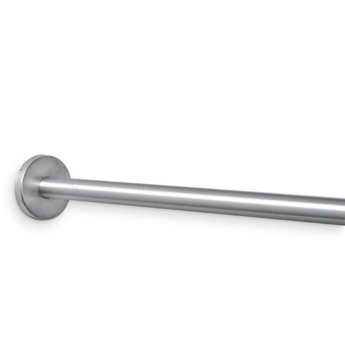 AJW UX2-J60 1.25 In. Diameter Shower Curtain Rod, 60 In. L - J-Typ