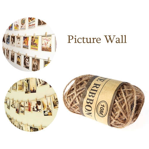 10m/Roll Natural Cords Woven Hemp Rope DIY Rope