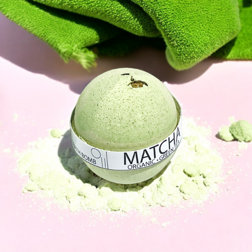 Organic Matcha Greentea Bath Bomb - 8oz