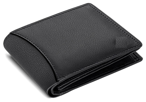 Black Leather Wallet for Men