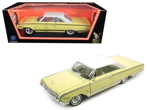 1964 Mercury Marauder Yellow with White Top 1/18 Diecast Model Car by