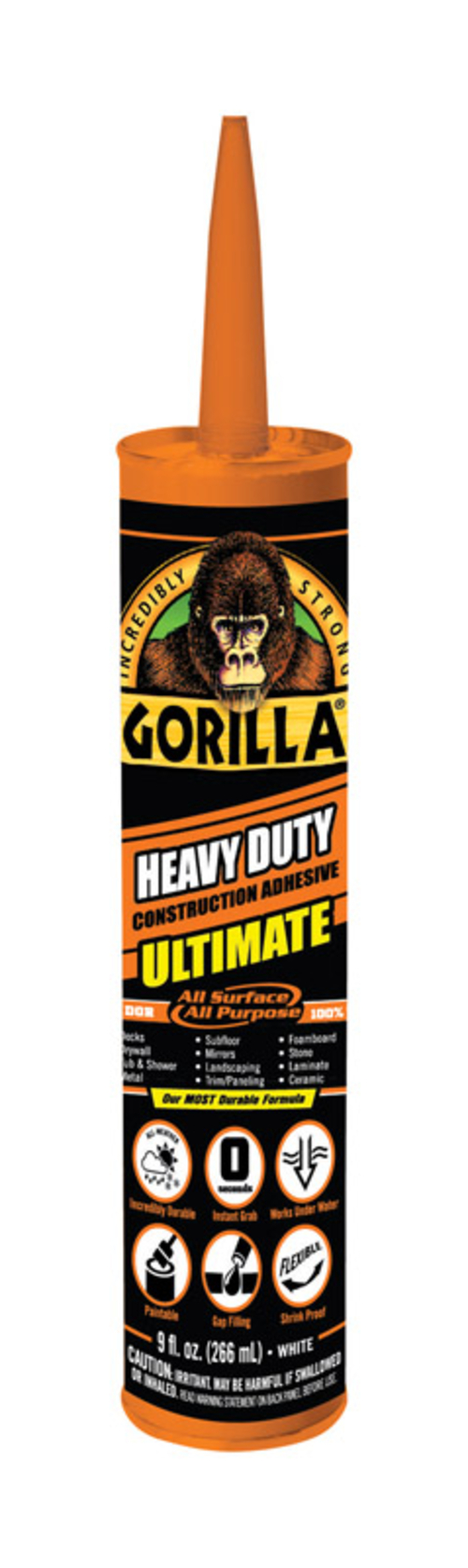 Gorilla 1000925 9 oz Construction Adhesive, Pack of 12