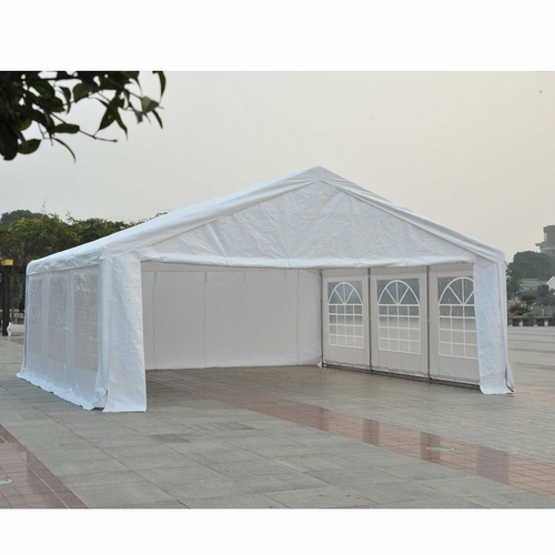 Outsunny 20'x20' Heavy-duty Large Outdoor Carport Garage Wedding Party