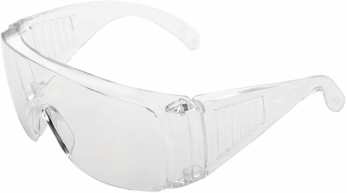 Clear Safety Goggle, ANSI Anti-Scratch Lens. Pack of 12 Glasses.