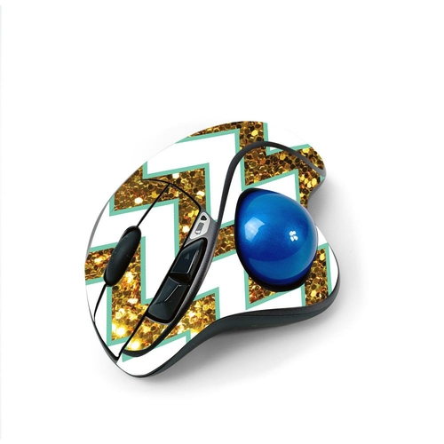 MightySkins LOGM570-Glitzy Chevron Skin for Logitech M570 Wireless Tra