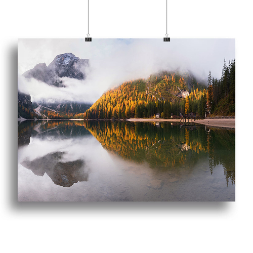 Lake Braies Canvas Print or Poster
