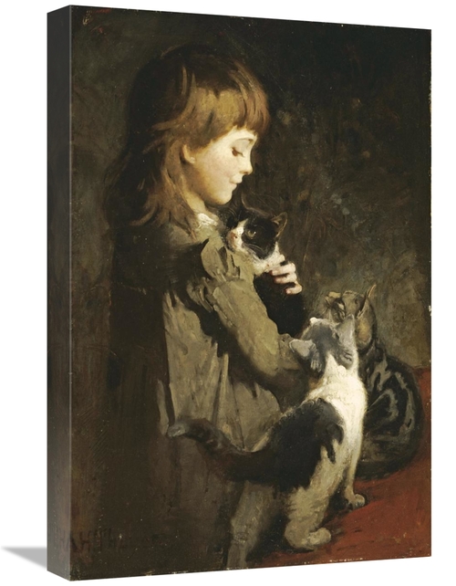 Global Gallery GCS-268581-22-142 22 in. The Favorite Kitten Art Print 