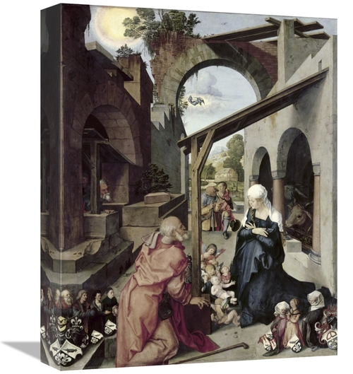 Global Gallery GCS-277444-16-142 16 in. Paumgartner Altarpiece - Centr