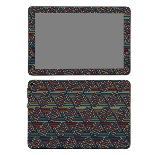 MightySkins AMFIHD82-Triangle Stripes Skin for Amazon Fire HD 8 2020 -
