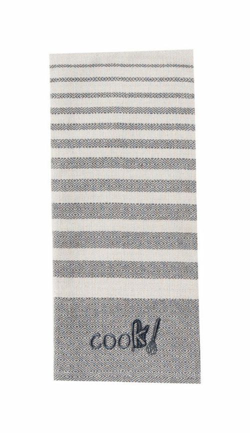 Kay Dee 6662035 18 x 28 in. Graphite Cotton Tea Towel - Pack of 6