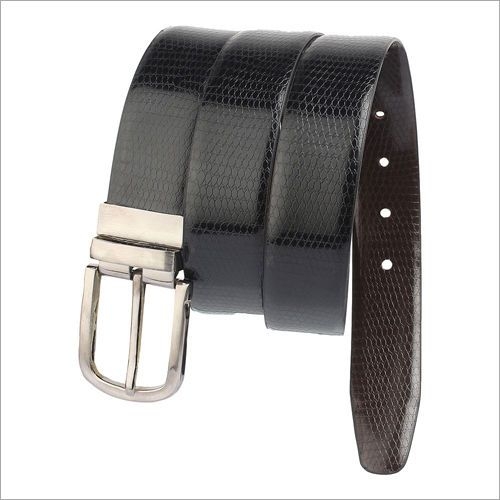 Solid BLACK Belt for men