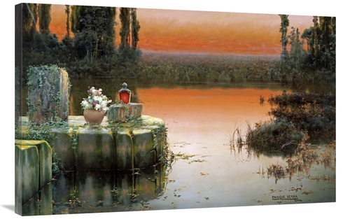 Global Gallery GCS-267263-40-142 40 in. Flooded Ruins at Sunset Art Pr