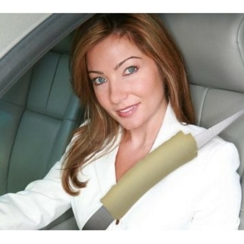 Living Health Products SSP-001-03 Shoulder Seatbelt Pad Tan