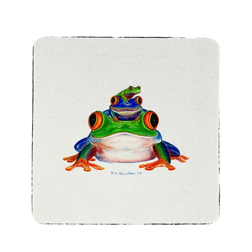 Betsy Drake CT456 Stacked Frogs Coaster - Set of 4