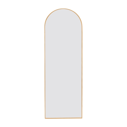 Gold 71x23.6 inch metal arch stand full length mirror