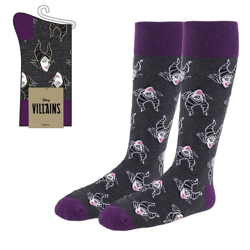 Socks Disney Villains 36-38 Grey