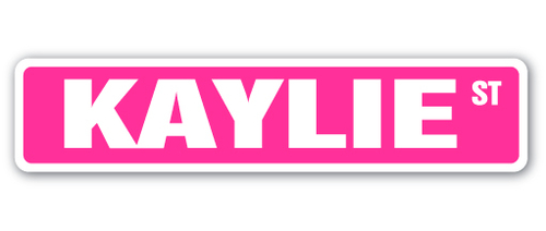SignMission SS-KAYLIE 4 x 18 in. Childrens Name Room Street Sign - Kay