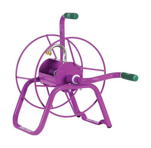 Yard Butler 7797889 75 ft. Free Standing Purple Hose Reel