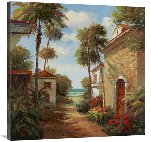 Global Gallery GCS-131162-3636-142 36 x 36 in. Da Aqua Art Print - Gil