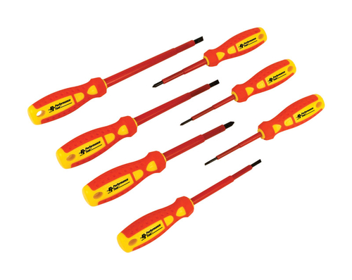 Wilmar 2797884 Phillips & Slotted Electrical Screwdriver Set, Chro