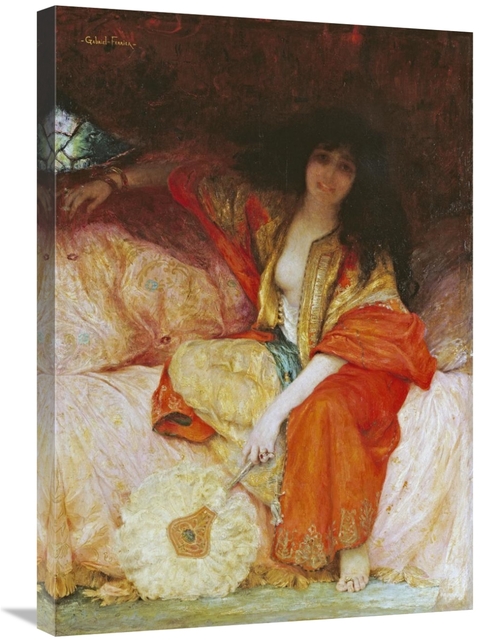 Global Gallery GCS-266315-30-142 30 in. A Harem Beauty Holding a Fan A