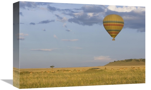 Global Gallery GCS-395834-1218-142 12 x 18 in. Hot Air Balloon Flying 