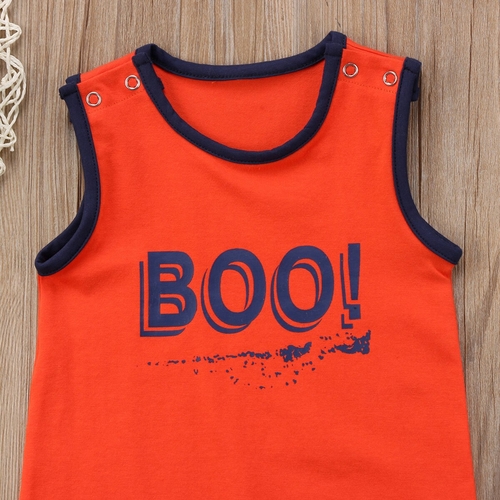 2018 Infant Baby Boys Summer Sleeveless Letters 