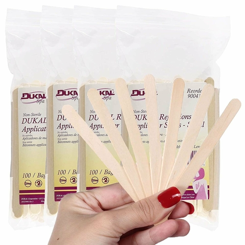 Dukal Wax Applicator Sticks 4.5". Case of 2500 Wooden Waxing Spatulas
