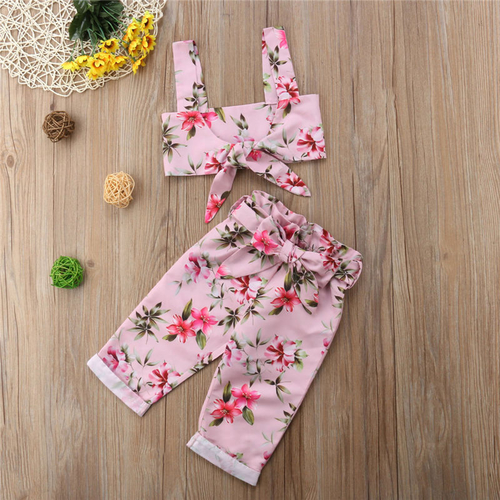 Pudcoco Fashion Summer Toddler Kids  Baby Clothing