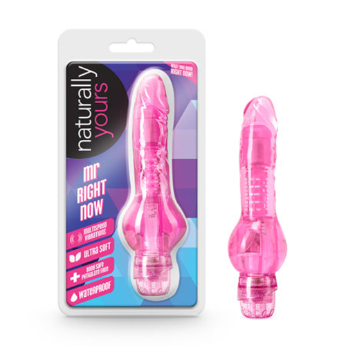 Blush Naturally Yours Mr. Right Now Realistic 6.5 in. Vibrating Dildo