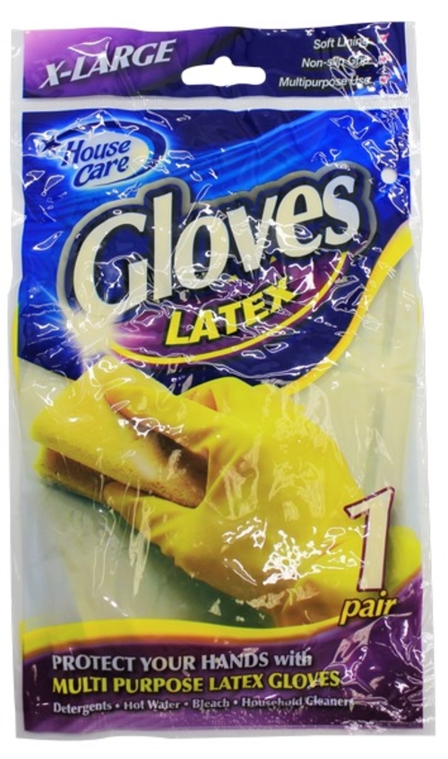 X-Large Kitchen Yellow Gloves