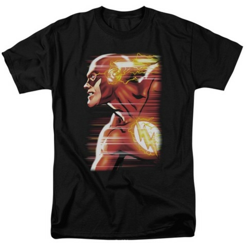 Trevco Jla-Speed Head Short Sleeve Adult 18-1 Tee- Black - Large