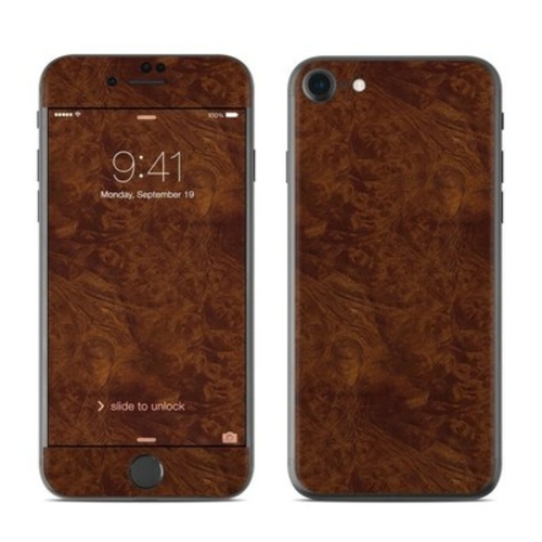 DecalGirl AIP8-DKBURL Apple iPhone 8 Skin - Dark Burlwood