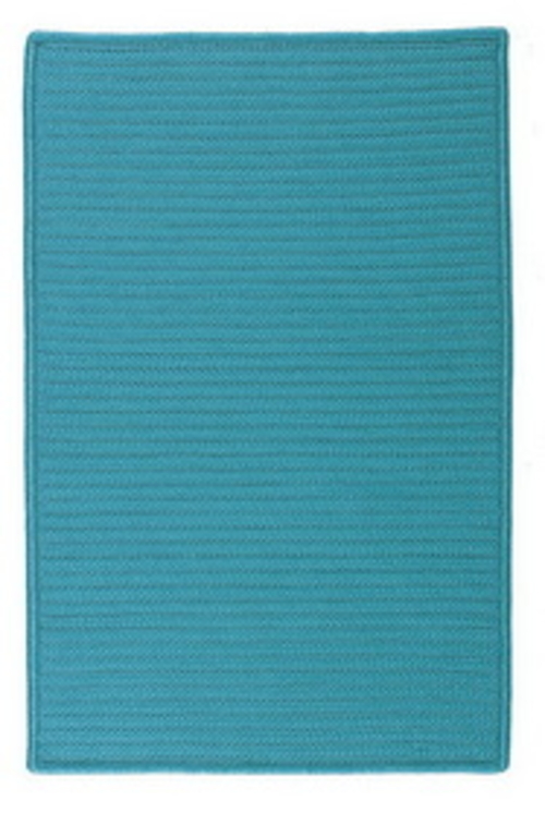 Colonial Mills Rug H049R024X120S Simply Home Solid - Turquoise 2 ft. x